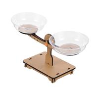 UKCOCO Giocattolo Bilancia in Legno Educativo per Gioco Montessori di Calcolo e Stabilità Materiale Sicuro e Didattico per Ragazzi e Ragazze