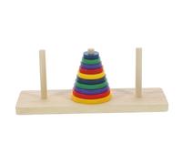 UKCOCO Gioco Torre Di Hanoi in Legno Puzzle Del Cervello Giocattolo Da Tavolo Colorato Puzzle Gioco Per Ragazzo Ragazza Ragazza Sopra i Anni Fai Da Te Festa Casa Relax