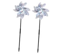 UKCOCO Girandole Mulino a Vento Paraocchi per Uccelli 2 Pezzi per Giardino Esterno Cortile Decorazione Antivento Esilio Animali Accessorio Casa Facile da Montare