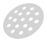 UKCOCO Grata in Ferro Tonda per Barbecue Fondo Resistente 155mm, Multifunzione e Facile da Pulire, per Picnic All'aperto e Grigliate Barbecue