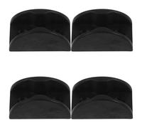 UKCOCO Guida Pavimento per Porte Scorrevoli in Pp Nero 4 Pezzi, Design Semplice e Resistente, per Guide Porta Fienile e Uso Versatile lungo Termine