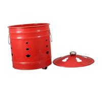 UKCOCO Inceneritore Rosso per Esterno Ventilazione Bruciatore per Carta Religiosa in Acciaio Inossidabile Dimensioni Compatte per Uso Domestico Aspetto Liscio e Resistente Funzione