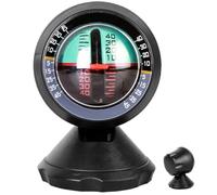 UKCOCO Inclinometro Strumento Multifunzionale per Auto e Veicoli Misurazione Pendenza e Bilanciamento in Metallo e Vetro, per e attività Acquatiche