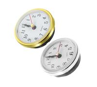 UKCOCO Inserto per Orologio 65 Mm 4 Pezzi Movimento al Quarzo Silenzioso, Testa di Orologio Rotonda Numeri Arabi per Progetti Fai da Te, Uso Domestico e in Ufficio