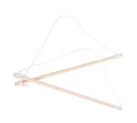 UKCOCO Kit 2 Aste Portabandiera in Legno Per Esterno Casa, Supporto Per Striscioni Da Giardino Gancio in Cotone, Palo Per Banner 40 Cm Versatile Per Bandiere Standard Fino a 36 Cm