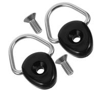 UKCOCO Kit 2 Pezzi Anelli per Kayak con Viti, in Nylon e Acciaio Inossidabile, Design Moderno e Piatto, per Accessori Barca Vela e Uso Outdoor