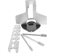 UKCOCO Kit Affilatura Catena Motosega Professionale in Ferro e Abs Guida per Migliorare Prestazioni Utensili da Giardino Argento