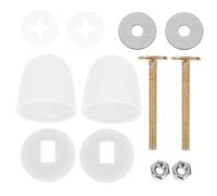 UKCOCO Kit Bulloni e Cappucci per WC Inox Sostituzione Bulloni per Sedile WC Resistenti e Facili da Installare Protezione Decorativa per Bagno