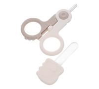 UKCOCO Kit e Protezione Anti-pizzicamento del Ragazzo Ragazza la Cura delle Unghie Forbicine Sicure in Acciaio Inossidabile e Limetta, Set 1 Pezzo per Uso Domestico
