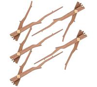 UKCOCO Kit Lancette Orologio in Legno Massello di Noce Nero, 5 Pezzi per Orologi da Parete Moderni, Accessori di Ricambio per Meccanismi Orologi Fai da Te