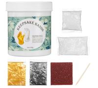 UKCOCO Kit per Calco Mano Ragazzo Ragazza in Fango e Pe Oro, Facile DIY per Regalo Unisex, per Welcome Party e Creazione Ricordo 3d