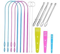 UKCOCO Kit per Cucito con Loop Turner e Drawstring Threaders Acciaio Inossidabile e Plastica Accessori Cucito Versatili per Abbigliamento Sportivo Cappucci e Pantaloni Colore Casuale