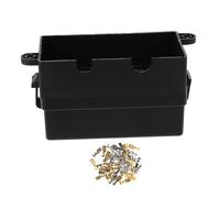 UKCOCO Kit Scatola Fusibili Relè Vie Nero con Terminali Forcella per Auto Camper e Barche Resistente Completo per Manutenzione Sicura