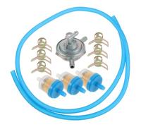 UKCOCO Kit Tubo Carburante 1 Metro con Filtro e Valvola per Quad e Moto da | Gomma, Metallo e Plastica, Fascette Incluse, Sostituzione Rapida, Previene Ostruzioni e Perdite