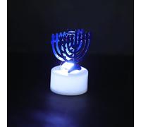 UKCOCO Lampada a Candela LED senza Fiamma in Ferro Battuto Bianco Freddo Candela Religiosa Decorativa per Casa e Festa Luce Calda per Preghiera e Atmosfera Cattolica