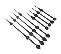 UKCOCO Lancette per Orologio Fai da Te in Alluminio Nero 8 Pezzi, Punte Mute Resistenti per Orologi da Parete, Accessori per Sostituzione e Decorazione Casa Living