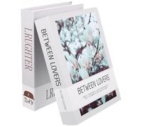 UKCOCO Libri Decorativi Arredamento 2 Pezzi Modello Libro Finti la Decorazione e Fotografia in Carta Design Moderno Semplice per Ufficio e Tea Shop Stili multipli