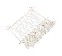 UKCOCO Macramè Rete Peluche Appesa per Animali Peluche Organizer per Cameretta Decorazione Semplice per Giochi e Nursery