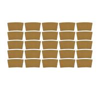 UKCOCO Manicotti per Tazza in Carta Ondulata 25 Pezzi, Resistente al Calore Isolamento Termico e Protezione Contro le Scottature, per Caffè e Tè da Asporto