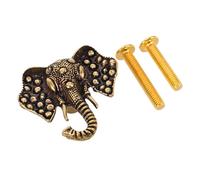 UKCOCO Maniglia Porta Forma di Elefante in Ottone Design Gancio per Appendere Oggetti Pomello Moderno per Armadi Armadietti e Mobili