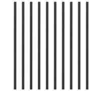 UKCOCO Marcatori per Intarsi a Punti Laterali Tastiera Chitarra 10 Pezzi 1,5mm Nero 50mm Lunghezza Accessori per Strumenti Musicali Xilofono Migliorano Precisione Note e Tecnica