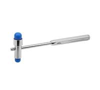 UKCOCO Martello Riflessi Neurologico Doppia Testa con Inossidabile Strumento con Ago e Pennello Blu per Esami Fisici e Test Dei Riflessi