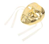 UKCOCO Maschera Design Meccanico a Tutto Volto Robusta Steampunk in Abs Oro Punk Cyborg e Versatile per Feste, Cosplay e Performance Teatrali per Uomini Adulti