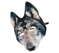UKCOCO Maschera Lupo Spaventosa Regolabile per Halloween e Cosplay Testa Realistica da Mannaro per Feste e Carnevale