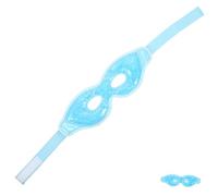 UKCOCO Maschera Occhi Ghiaccio in Gel Riutilizzabile per Compressione Fredda e Calda Riduce Gonfiore e Affaticamento Protezione Occhi con Fascia Elastica per Sonno e Relax Colore Azzurro