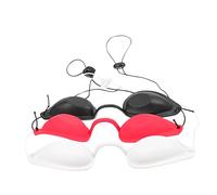 UKCOCO Maschera Oscurante Per Gli Occhi 3 Pezzi Set Occhiali Da Sole Regolabili in Silicone Per Protezione Occhi in Spiaggia, a Letto e Per Vacanze Multifunzionale