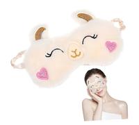 UKCOCO Maschera per Occhi Blackout in Morbido Alpaca Copri Occhi Comfort per Dormire Design Unicorno Leggera e Adatta per Donne e Ragazze