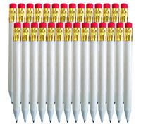 UKCOCO Matite Corte da Scrittura in Legno Gomma, Set da 60 Pezzi, Matite Piccole Non Temperabili per Disegno, Schizzi e Uso Ufficio, per Artisti, Architetti e Studenti