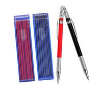 UKCOCO Matite Meccaniche per e Marcatura Mine Nere e Rosse Matite Professionali per Carpentieri e Artisti Compatto e Portatile per Laboratorio