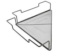 UKCOCO Mensola Angolare Per Vaso Di Fiori in Ferro Nero, Supporto Portavaso Da Interno Resistente, Espositore Compatto Per Balcone e Giardino, Facile Da Installare e Spostare