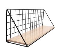 UKCOCO Mensola da Muro in Nero Grande Resistente e Multifunzione per Bagno e Cucina Design Traspirante Facile da Pulire e Asciugare Portaoggetti Decorativo per Casa