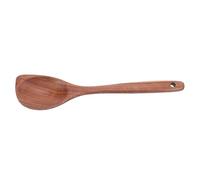 UKCOCO Mestolo in Legno Teak Leggero con Manico Lungo Cucchiaio da Cucina Antigraffio e Resistente al Calore Utensile Lisciato per Mescolare e Servire Zuppe e Riso Design Elegante e