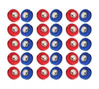 UKCOCO Mini Dischi Scorrevoli da Tavolo per Shuffleboard e Curling Set da 30 Pezzi in Acciaio e Plastica Accessori Compatti e Portatili per Gioco Famigliare di Intrattenimento