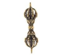 UKCOCO Mini Pestello Vajra in Ottone Vintage Decorazione Retrò e Studio Dharma in Miniatura Statua Decorativa per Amici e Collezionisti