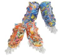 UKCOCO Mini Scarpe Fingerboard per Dita 2 Paia di Giocattoli Antistress per Gioco da Scrivania Versione Compatta di Pattini a Rotelle per e Regali Natalizi