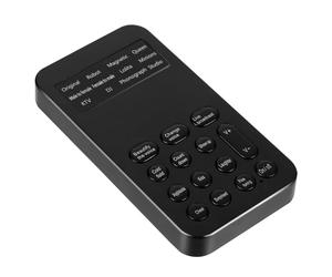 UKCOCO Mini Scheda Audio Nero ABS 8 Effetti Sonori, Cambia Timbro Portatile per Live Broadcast e Registrazioni, Facile da Trasportare e Miglioratore del Suono