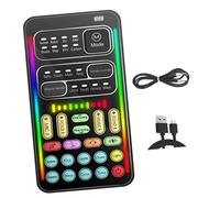 UKCOCO Mini Sound Card Portatile Cambia Voce per Microfono Dispositivo Compatto e Facile da Usare per Telefono e Computer Modificatore Vocale per Live Streaming e Chiamate