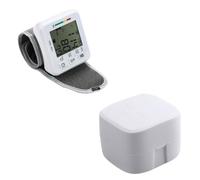 UKCOCO Misuratore di Pressione da Polso Elettronico Voce in Inglese, Monitor Digitale Portatile per Uso Domestico, Adatto a Anziani per Controllo Pressione e Impulso, per Casa, Viaggi