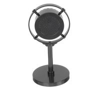UKCOCO Modello Facile da Trasportare e Tenere Nero in Abs Vintage di Microfono Decorazione per Feste e Arredamento Casa