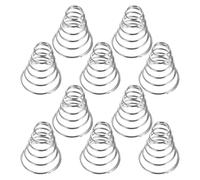 UKCOCO Molla a Spirale Conica in Acciaio Inossidabile 304 Set da 10 Pezzi Molla di Compressione per Batteria Torcia Elettrica LED Resistente alla Corrosione e Contatto Ottimizzato per