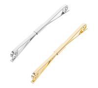 UKCOCO Mollette per Cardigan e Spille da Colletto in Rame, Set da 2 Pezzi Oro e Argento, Accessori per Abbigliamento Donna per Fissare e Decorare Cardigan, Maglioni e Golfini