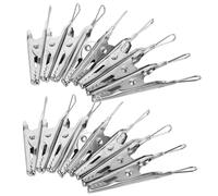 UKCOCO Morsetti a Coccodrillo in Metallo 45 Mm Clip Elettriche Professionali per Test Morsetti a Molla 40 Pezzi per Cablaggio Elettronico e Lavori di Laboratorio