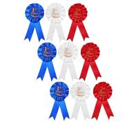 UKCOCO Nastri Premio 9 Pezzi in Raso Spilla per 1°, 2° e 3° Posto, Set per Medaglie in Concorsi Sportivi e Feste, Decorazioni per Celebrazioni Natalizie e Talent Show