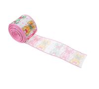 UKCOCO Nastro Pasquale Coniglio 6,3 Cm X 9,1 M, Nastro Decorativo per Bouquet e Palloncini, Materiale Resistente per Forniture Fai da Te e Decorazioni Festive di Pasqua