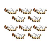 UKCOCO Occhi di Vetro per Pupazzi e Uncinetto 100 Pezzi Bulbi Oculari Artigianali in Vetro Robusto Dimensioni Assortite 3-12Mm Occhi di Sicurezza per Bambole e Lavori Creativi di