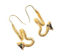 UKCOCO Orecchini Pendenti Forma Di Serpente in Lega Orecchini Serpente Vintage Occhi Verdi Gotici Unisex Per Halloween e Feste